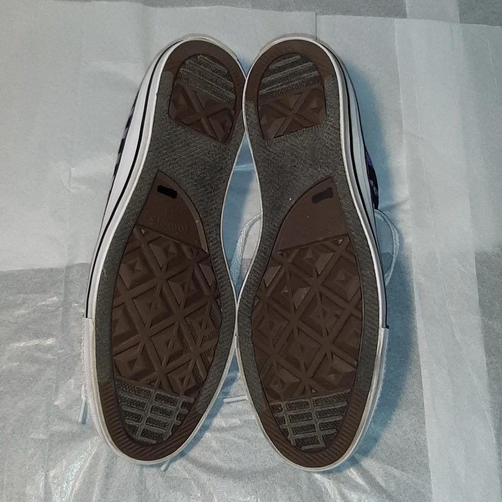 Converse Low Top Sneakers with Rainbow Zebra Stripes